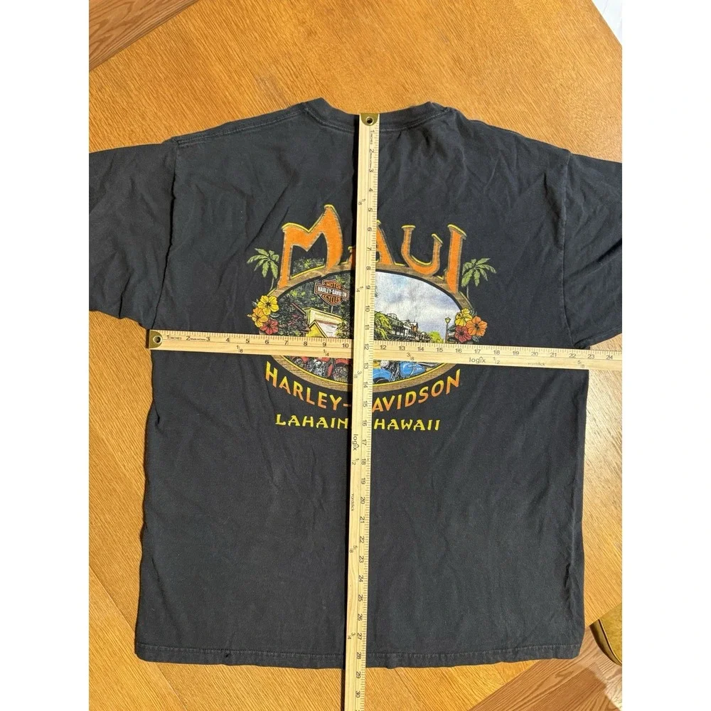 Y2K Era Harley-Davidson Maui‎ Hawaii Dealer Tee XL Lahaina Motorcycles